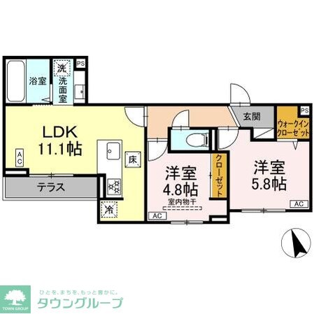 シェーンブルーメ横浜の物件間取画像